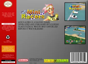 Mini Racers (USA) (Ja) (Proto) box cover back